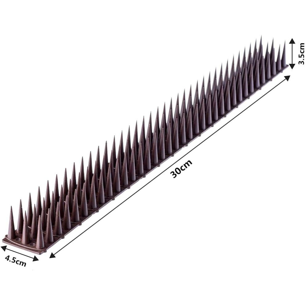Pics anti-oiseaux à installation flexible pour poutres extérieures, pics répulsifs pour animaux avec base flexible pour tuyaux et colonnes,