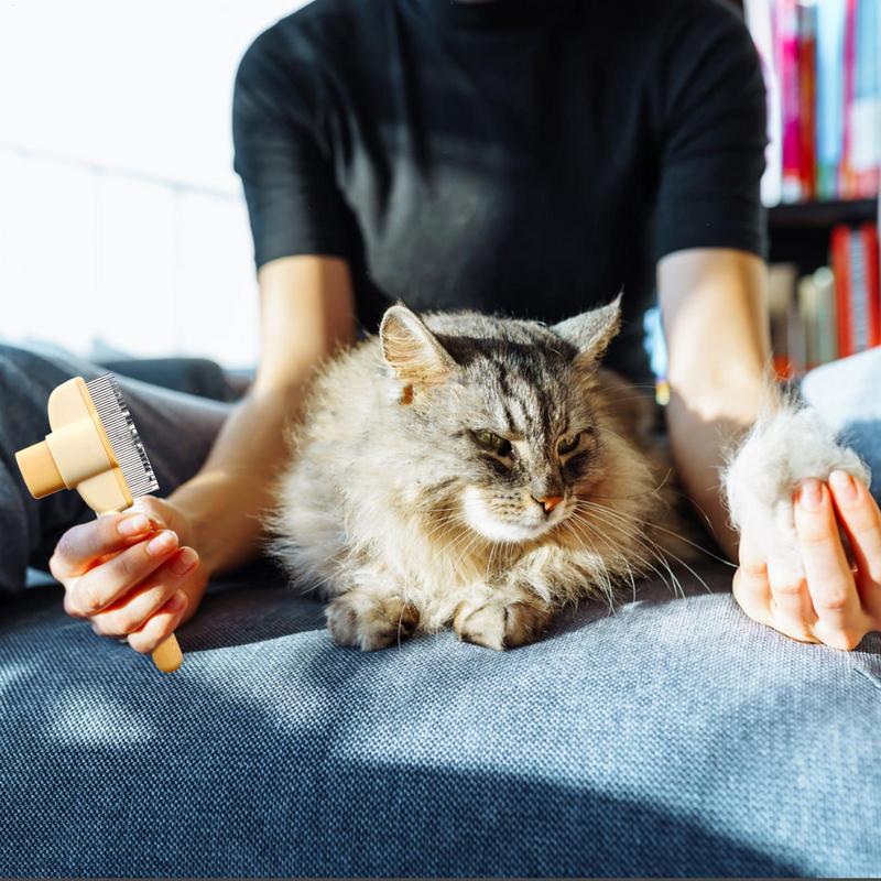 Pet Flea Comb Hair Comb Pet Hair Remover Cleaning Brush Cats Grooming Deshedding Undercoat Comb Dog Accessories Tools