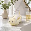 Cute Cat Soap Box Box, with Self-Draining Design, Durable Plastic Punch-free Rack Holder, Nail-free Storage for Bathroom Countertop Self-draining Dish