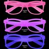 Neon Glow Glasses UV Black Light Absorption Luminous Party Glasses 5 Colors Glow In The Dark Birthday Wedding Decorations Party Supplies