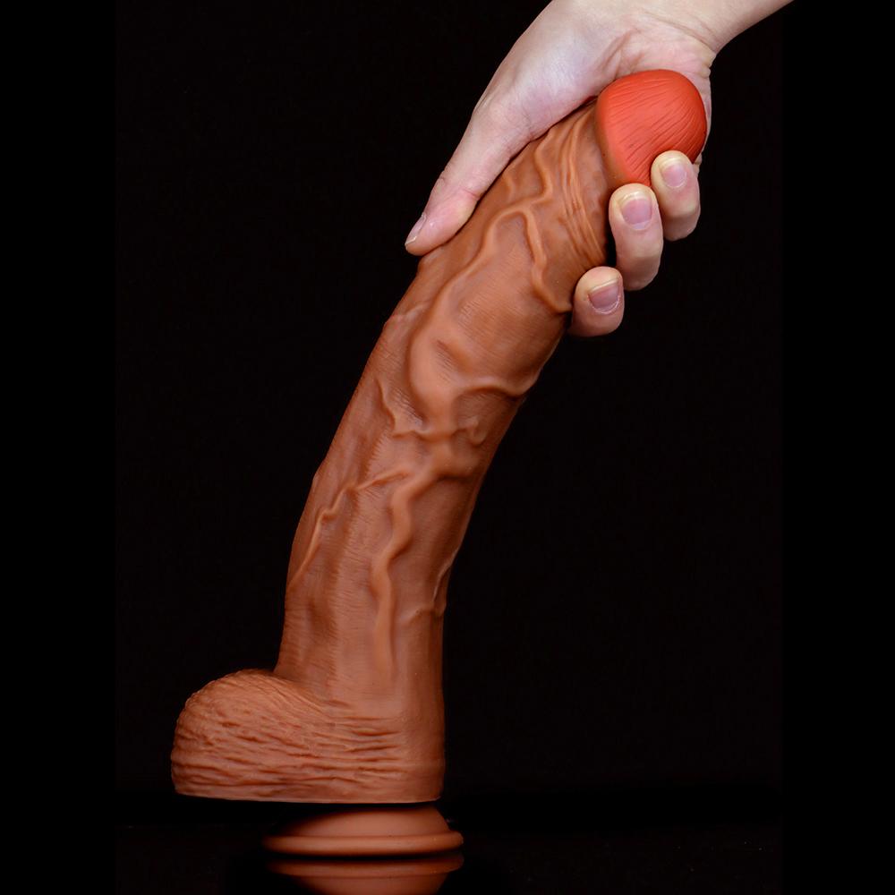 Liquid Silicone Lifelike Dildo Female Products Manual Large Super Soft Simulation Tool Sex Toy