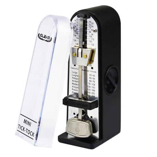

Mechanical Metronome Clear Scale Portable Adjustable Speed Smooth Dust-proof Cover Even Rhythm Metal Movement Swinging Pendulum Piano Metronome чёрный