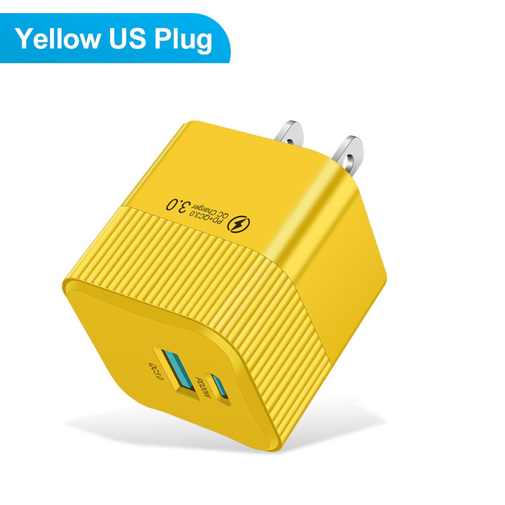 Macaron 25W USB+PD Super Fast Charger - EU/US/KR Standards