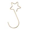 Mehrzweck-Metall-Sternform-Haken Weihnachtsbaumhalter Dekoration Gold 20PCS