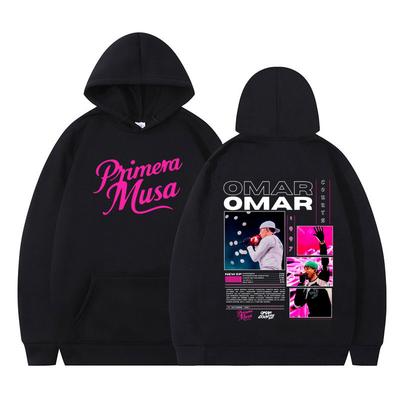 Omar Courtz Primera Musa Album Tour 2025 Bluza z kapturem Męska Damska Estetyczna odzież y2k Pulower z długim rękawem Gruba Casualowa Odzież sportowa