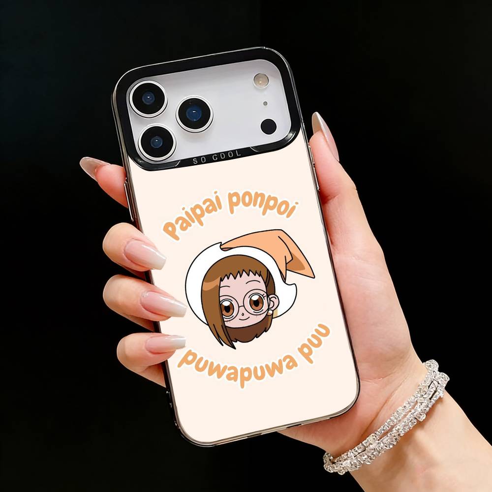 Cute O-Ojamajos D-Doremis Phone Case For iPhone17, 16,15,14,13,12 Pro Max Black Candy Matte Shockproof Cover