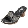 Brand Women Elegant Square Heels Sandals Summer Outdoor Beach Shoes Women Gladiator Sandalias Ladies Platform Sandals WSH4082