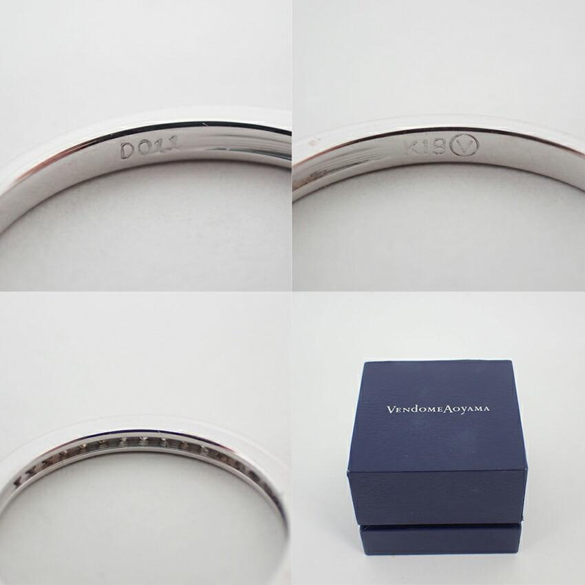 [Used] VENDOME K18WG Diamond Ring / Size 9 / g507-41