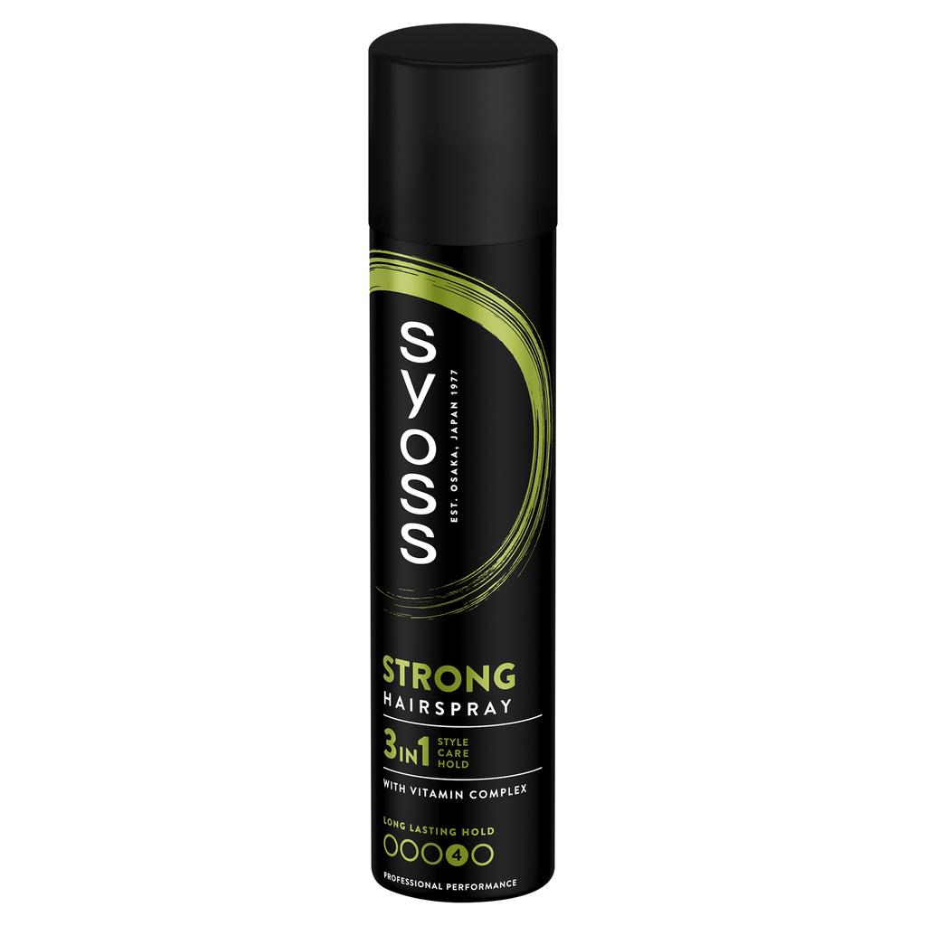 Syoss Strong Hairspray, Very Strong Hold, Level 4; 300
