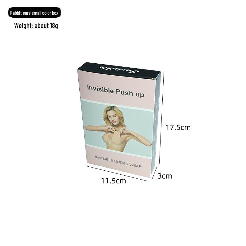 Brustwarzenabdeckungen mit Hasenohren aus dünnem Stoff für große Brüste – Anti-Hängen, Anti-Aussehen, unsichtbare und stützende BH-Aufkleber.