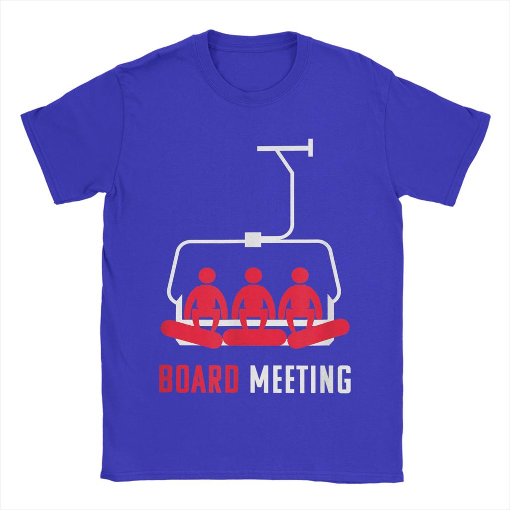 Snowboard Board Meeting T-Shirt Sommer Baumwoll-T-Shirts Für Unisex Trendiger Aufdruck T-Shirt Kurzarm Y2K Lustiges Oberteil Shirts
