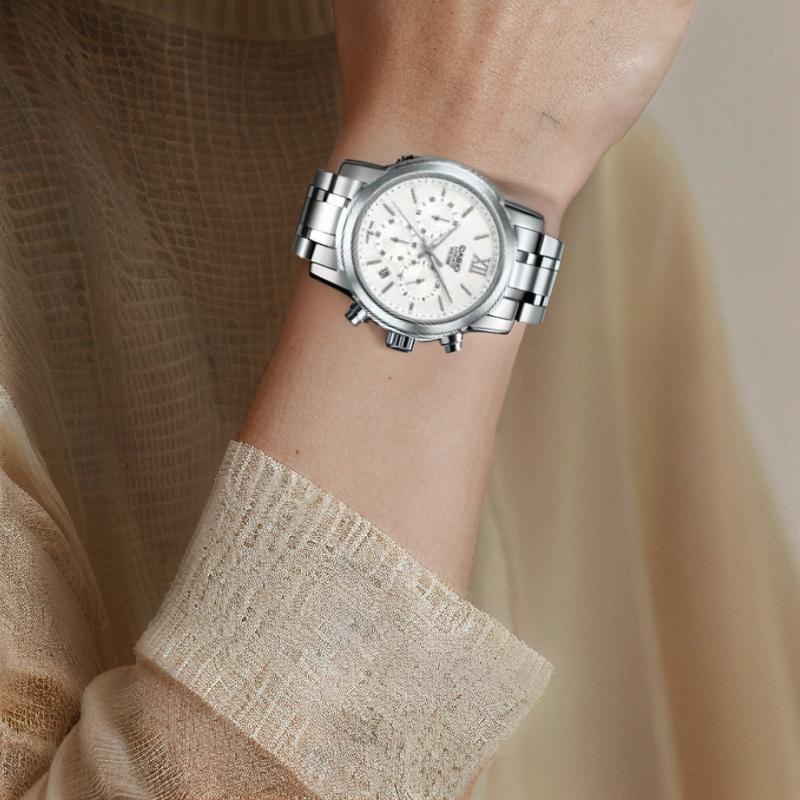 Casio LINEAGE Series Quartz Movement Japanese and Korean Watch Men's Watch White Dial LIN-500D-7AV