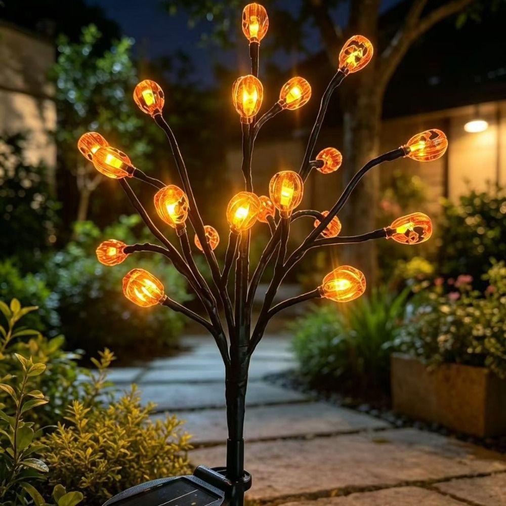 Auto On/Off Solar Garden Lights Waterproof Halloween Lights Solar Garden Stake Lights Lawn