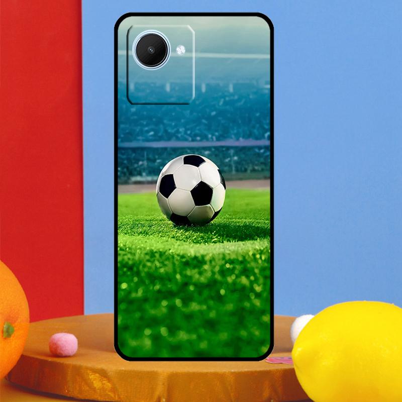 Football Soccer Ball For Realme 12 9 10 11 Pro Plus C67 C55 C53 C51 C35 C33 C30 C25s C21Y C31 GT5 GT Neo 6 Case