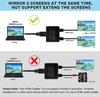 4K HDMI Splitter - 1 Input To 2 Outputs, Mini HDTV Video Mirroring Device