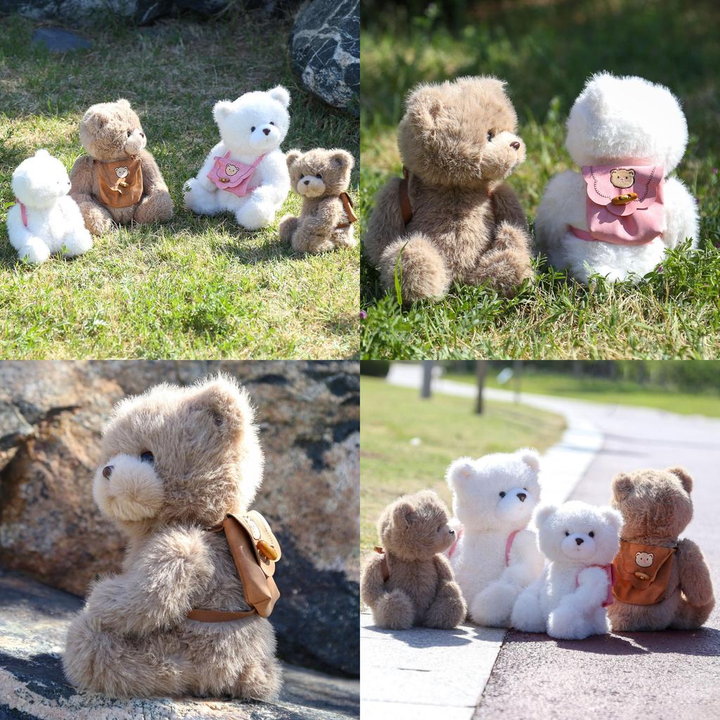 Plush Teddy Bear Backpack Toy With Soft Pp Cotton Filling For Girls Gift