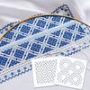 Yousoontic Sashiko Stencil Set (8 Pcs, 4.7 × 4.7 In, 2.5 Mm Thick, Reusable Plastic)