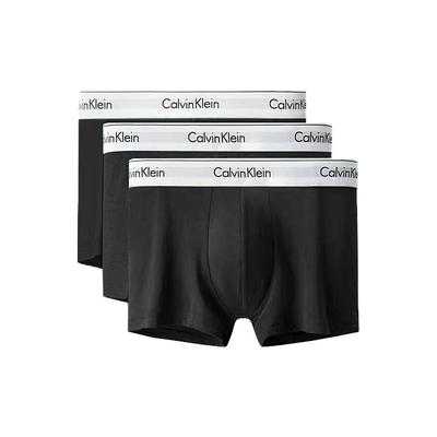 Logo Print Cotton Boxer Briefs 3-Pack Men Underwear Black NB1085001