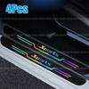 4Pcs Car Door Sill Protector Strip Anti Scratch Trim Car Bumper Film Sticker .