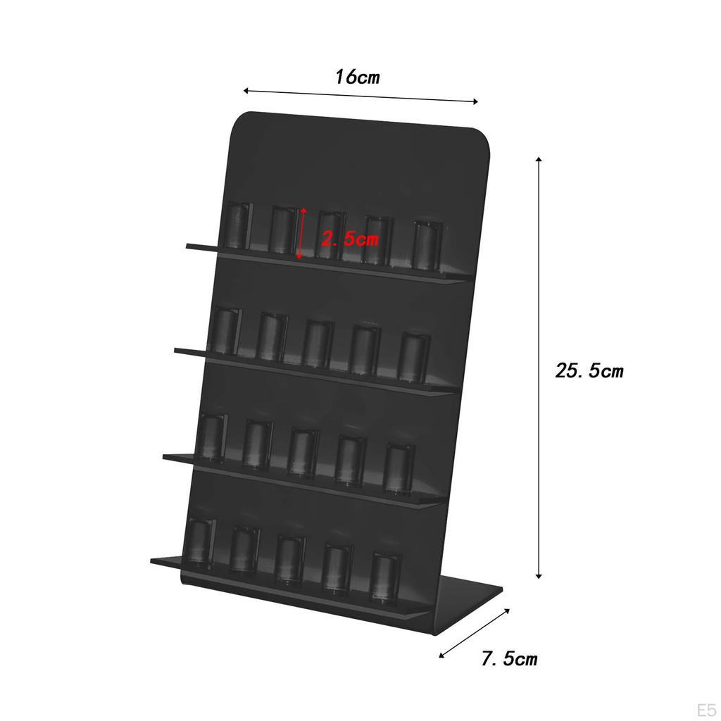 Acrylic Jewelry Stand for Rings with L Base Display Organizer
