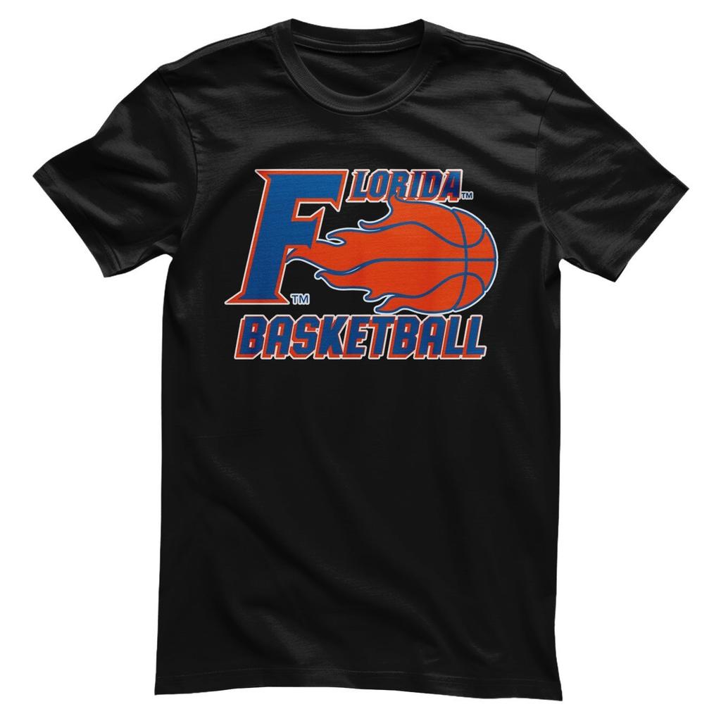 Licensed University of Florida Florida Basketball Flame Mens T-Shirt