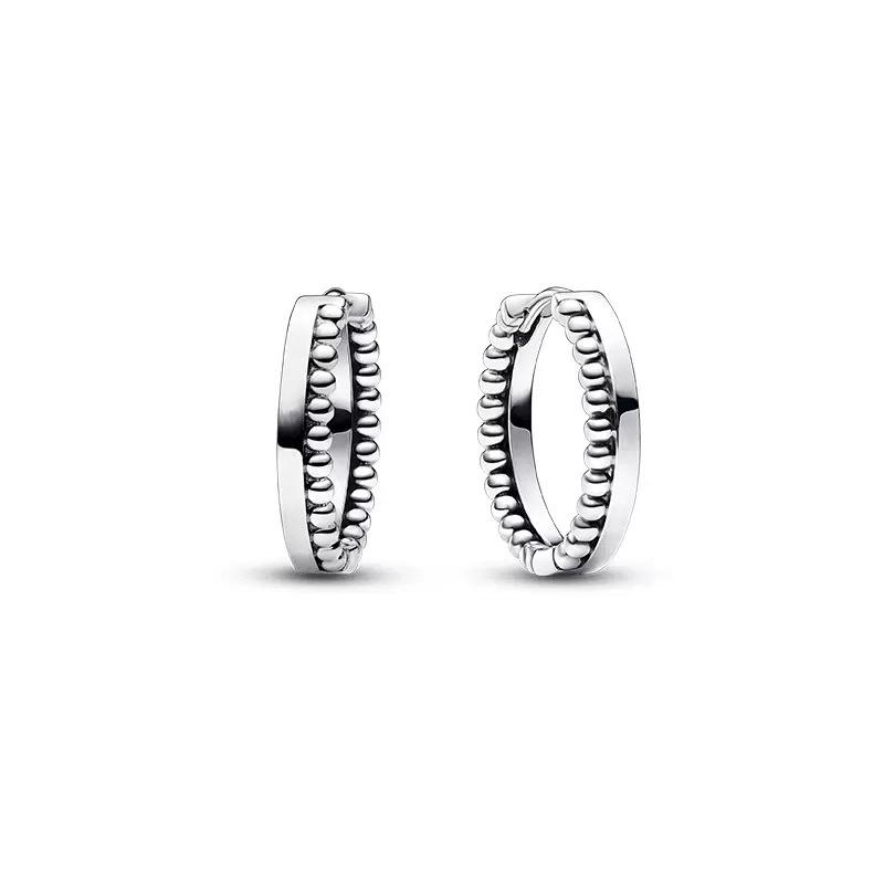 

Модні сережки-підвіски з срібла 925 проби у європейському стилі з цирконієм у формі серця та круглої квітки, оригінальні DIY жіночі ювелірні прикраси, амулет