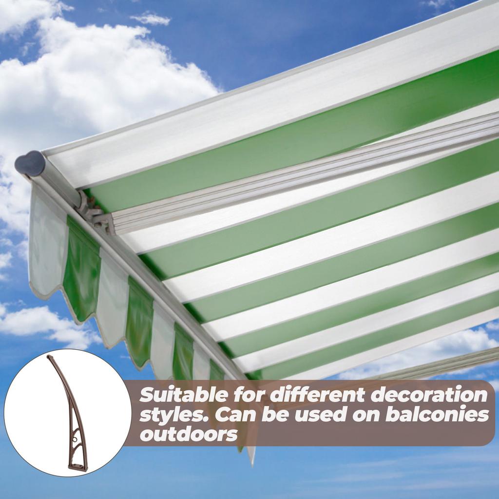 Supporto rinforzato in plastica e acciaio per tenda da sole Supporto esterno per porta finestra Tende per tettoie Balconi Tende da sole per patio