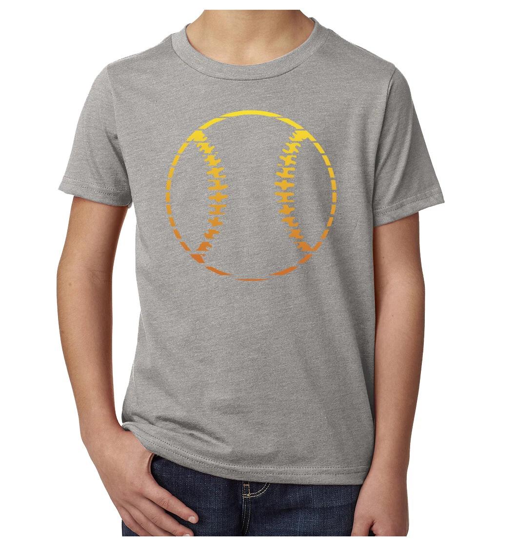 Baseball sun,Youth Graphic Tee Shirts, Cool Baseball shirts M