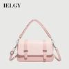 Ladies Diagonal Bag Retro Small Square Bag Solid Color