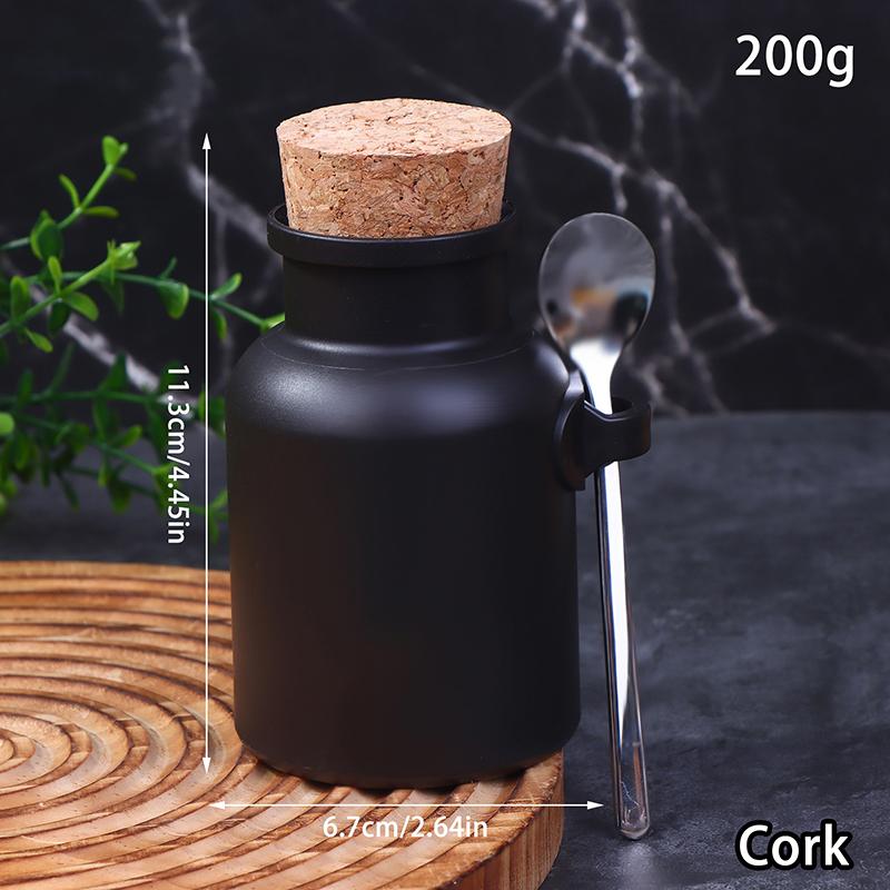 Multipurpose Bath Salt Bottle Frosted ABS Empty Bath Salts Jars With Soft Cork Stainless Steel Spoon