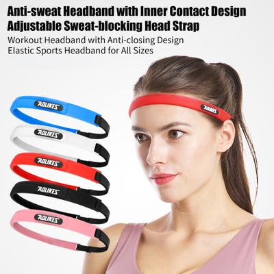Sports Headband for Men Women Thin Elastic Workout Head Strap with Adjustable Buckle Running Soccer Sweatband