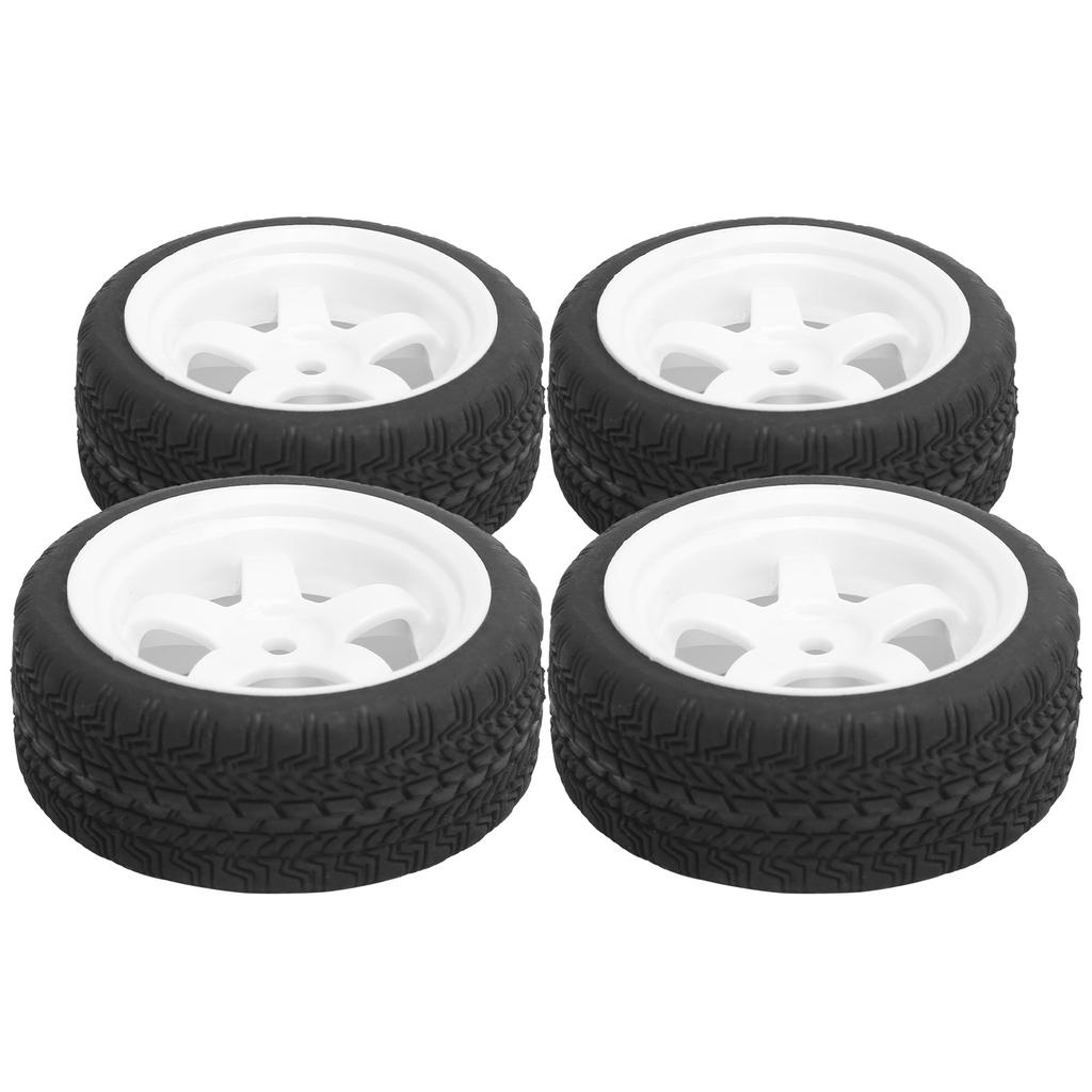 4Pcs 65mm Non Slip RC Rubber Tires Wheel Upgrade Accessory Fit for WPL D12 1/10 (012W)