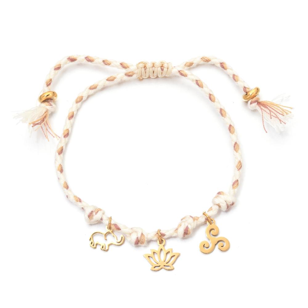 Fashion Handmade Jewelry Rope Braided Starfish Shell Fish Drop Bracelet Bangle Oceanic Summer Daily Wear Jewelry