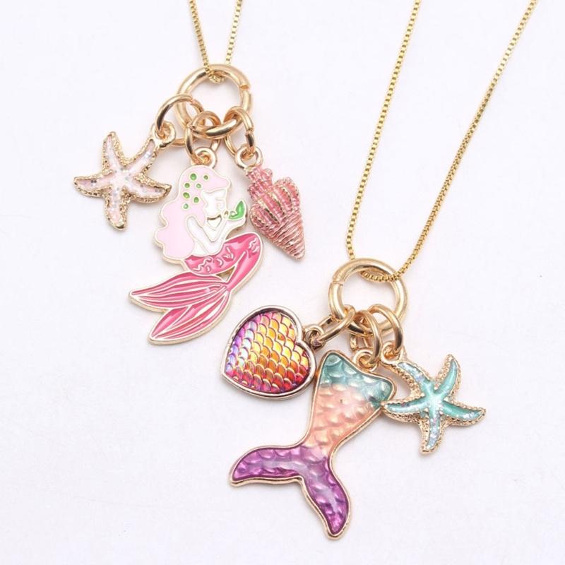 Lovely Peach Heart Charm Neck Chain Long Chain Pendant Necklace Drop Oil Choker