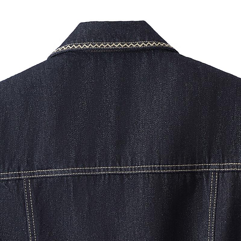 Women's Washed Denim Lapel Vest