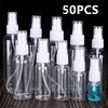 50 STÜCKE 10ml 30ml 50ml 100ml Tragbare Sprühflasche Leere Behälter Zerstäuberflasche Reise Parfümflasche Alkoholfasche