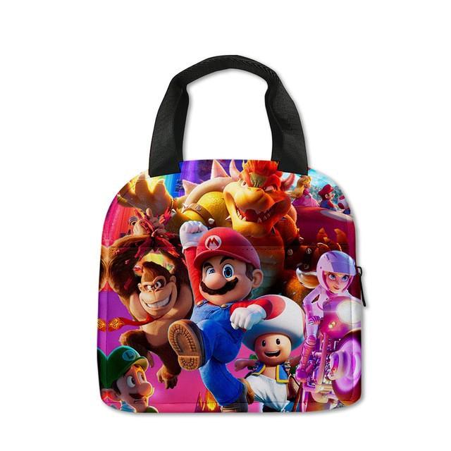 Mario Super Mario Lunch Bag Elementary School Student Insulated Lunch Box Handheld Meal Bag Ice Pack