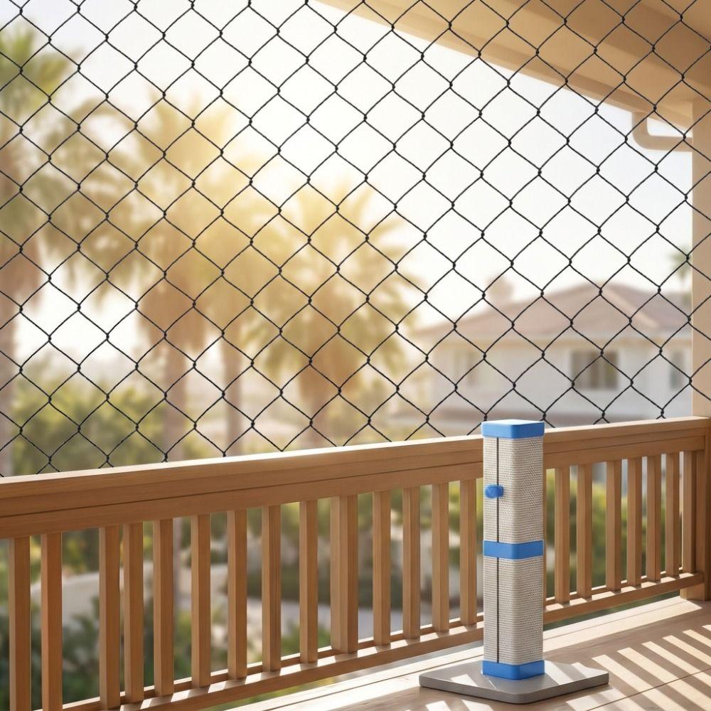 Plastic Pet Balcony Protective Net Bite Resistant Cat Safety Net Cat Window Sill Fence Patio