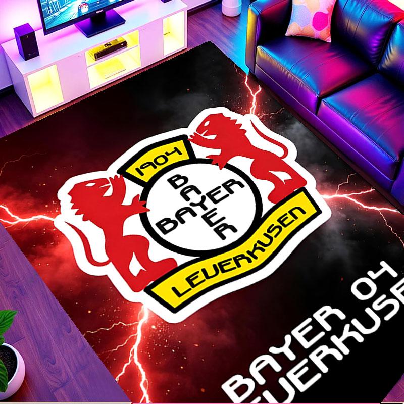 Bayer 04 Leverkusen Print Rug, Washable Floor Carpet, For Entryway Dorm Laundry Room Office Study, Home Decor Birthday Christmas Gift