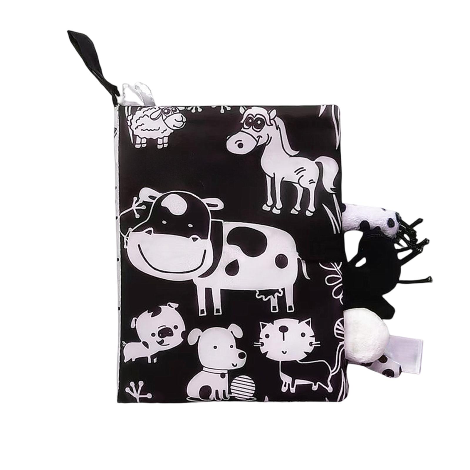 

Развивающая тканевая книжка для малышей, Книжка для сенсорного развития малышей, Детские игрушки для хватания One Size