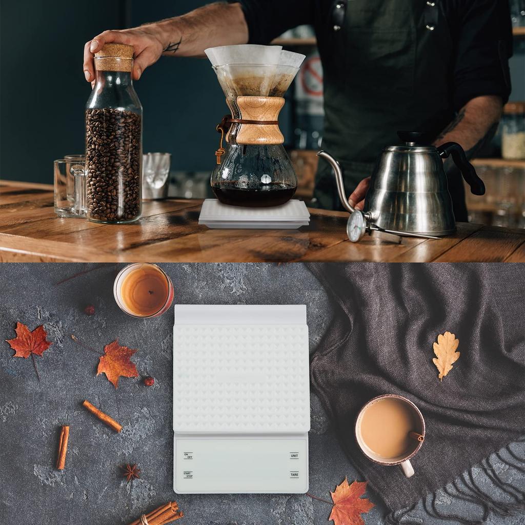 Litake Digitale Küchenwaage für Kaffee 3 kg Timer zum Backen und für Brot Enthält japanische Bedienungsanleitung Waage, Waage, 0,1 g Schritte, Kapazität, Funktion,