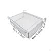Hanging Pull Out Drawer Basket Under Shelf, Multifunctional Sliding Organizer Cabinet for