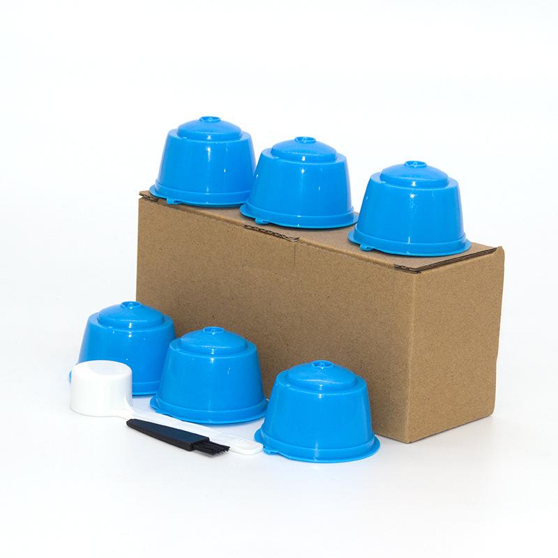 6-Pack Coffee Capsule Cups for DOLCE GUSTO with Filter Box Set