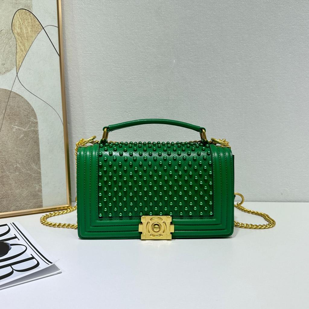 Perle Herbst/Winter Neu Kleiner Duftiger Stil Vielseitig Würzig Mama Kette Einzelne Schulter Diagonal Kleines Quadratisches Tasche