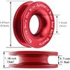 Recovery Ring 66,000 Lbs For Winch Snatch Compatible For SUV UTV ATV Off-Road Vehicle And Truck Pulley Towing Ring For Synthetic Rope And Soft