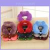 Cozy Plush U-shaped Neck Pillow Pp Cotton Filling Travel Cushion For Car And Outdoor