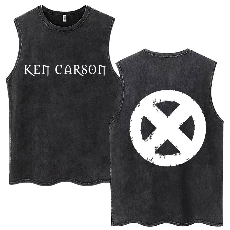 Ken Carson A Great Chaos Wash tílka pro muže a ženy módní trička bavlněné nadměrné gotické tričko bez rukávů s opiem