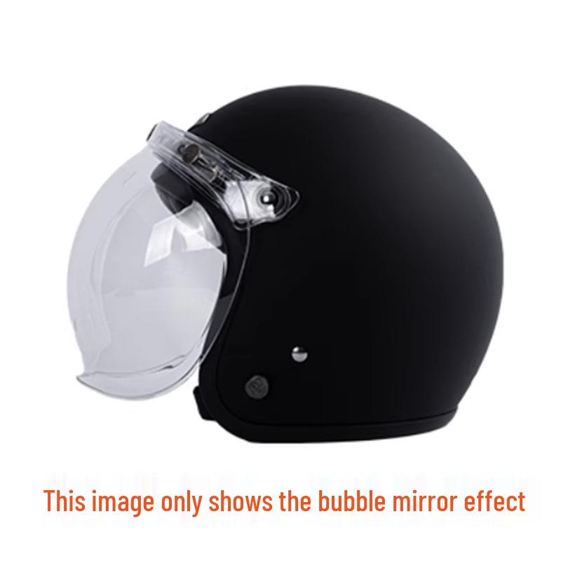 Retro 3C-Certified Unisex Motorcycle Helmet, All-Season 3/4 Design for Motorbike & Electric Bike