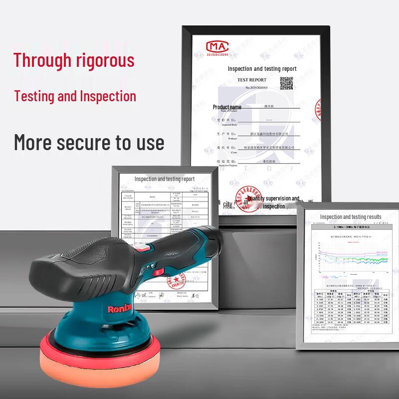 Ronix 12V Cordless Eccentric Car Polisher CN plug (adapter included)