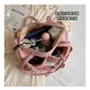 IELGY Bow Tote Bag Large Capacity One Shoulder Simple Solid Color Commuter Underarm Bag